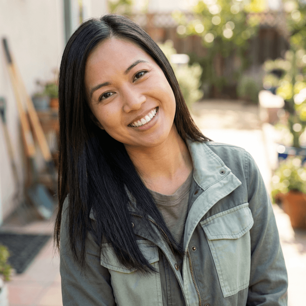 Female care coordinator in her mid 30s, Middle Eastern, calm and attentive professional style